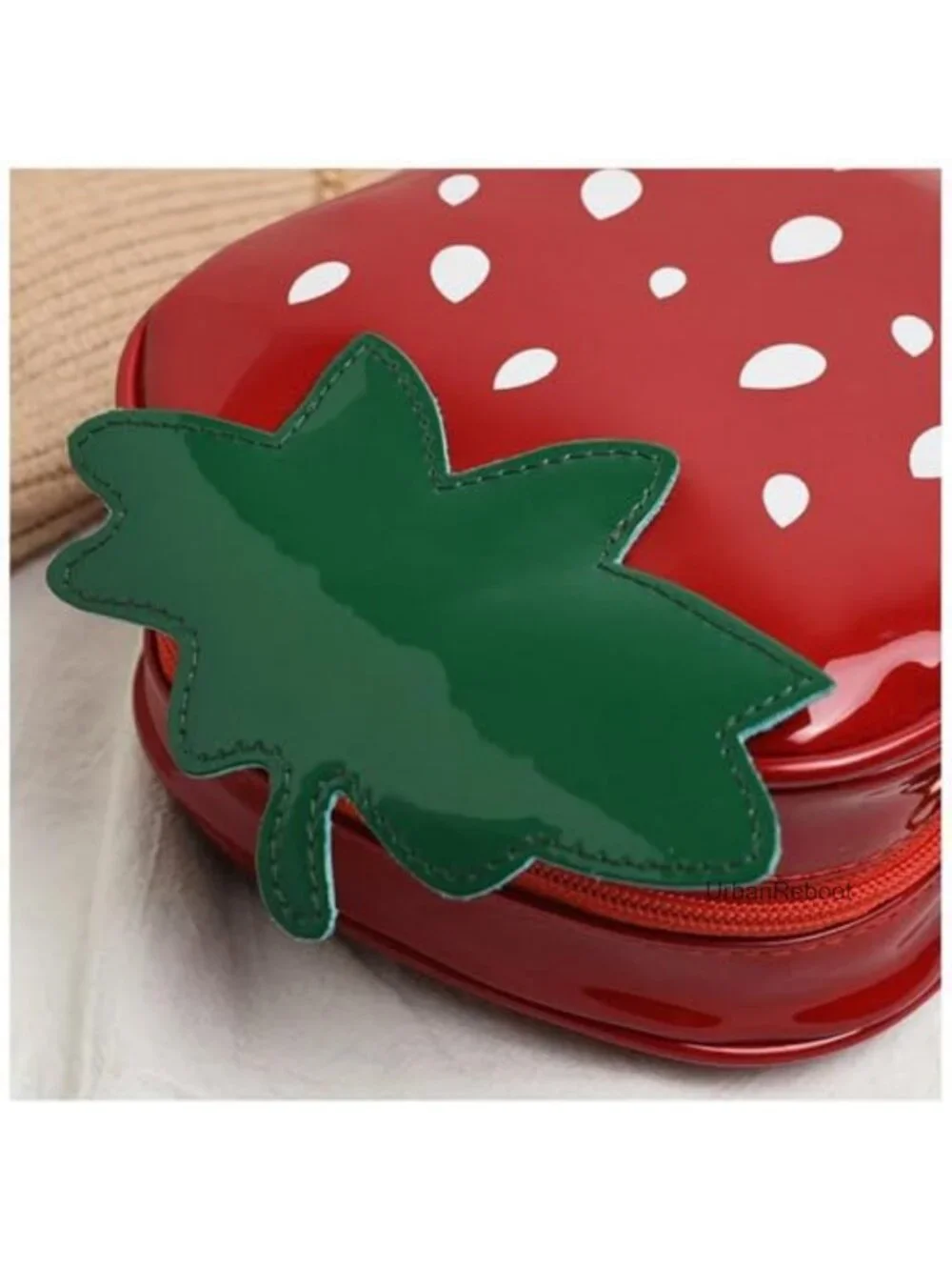 Strawberry PU Leather Crossbody Purse Novelty Mini Girls Handbag
